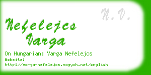 nefelejcs varga business card